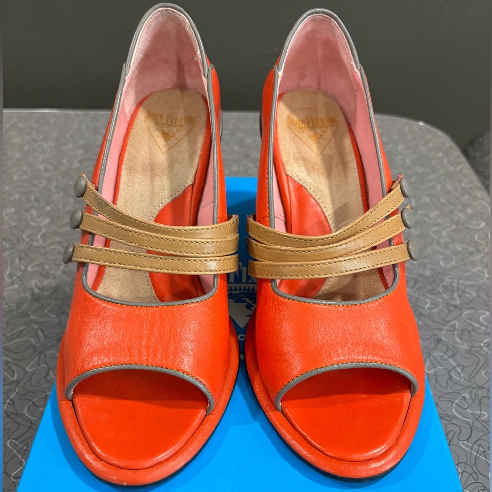 Fluevog MISS APRIL Vintage Wedge Heels 6.5 - Picture 2 of 6